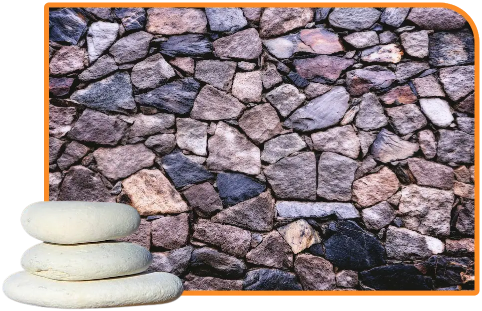 a stack of stones